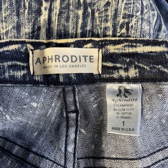Aphrodite LA High Waisted Acid Washed Jeans Women's Size 1 Skinny - Picture 6 of 6